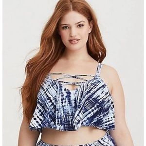 Torrid tie dye bikini top (Size 1X)